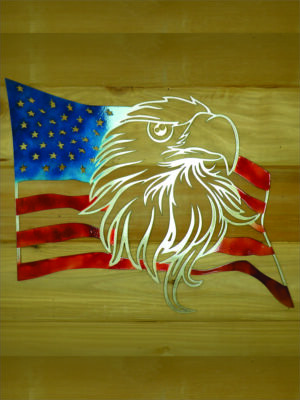 American Flag with Bald Eagle